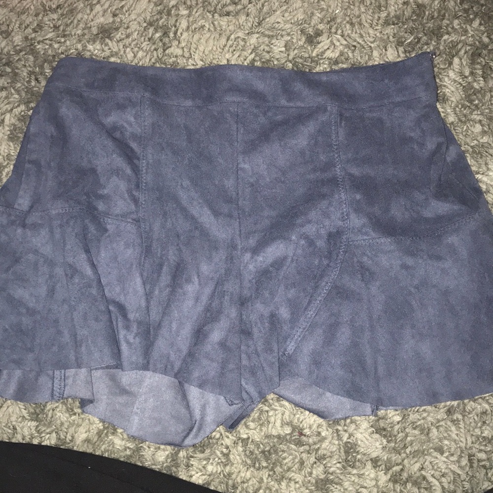 Suede shorts from boutique